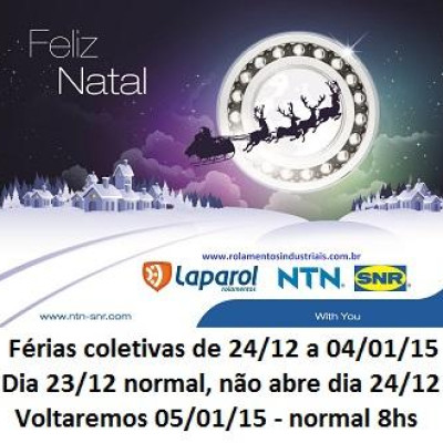 FÉRIAS COLETIVAS - Fechado de 24/12 a 04/01/15