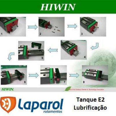 Guia linear lubrificação E2 HIWIN