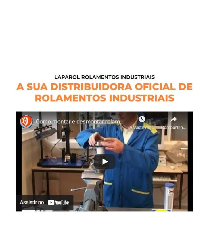 YOUTUBE COMO MONTAR E DESMONTAR ROLAMENTOS